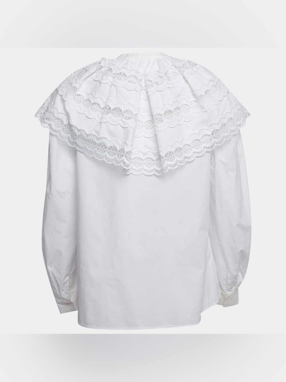 Sandro Ernesta Ruffled Lace Blouse Sz small NWOT - Picture 4 of 10